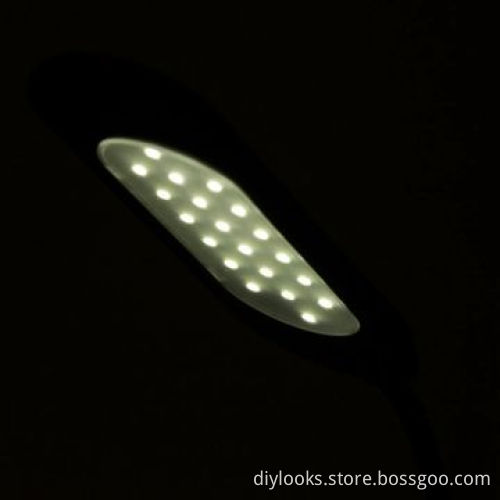 Refurbished 20 LED Touch Switch Energy-saving Clip Table Lamp, USB/Battery Power Supply